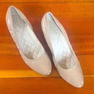 Cole Haan wedge heels 7.5 B great condition beige comfortable fit